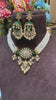 PARIDHI POLKI PEARL GREEN CHOKER