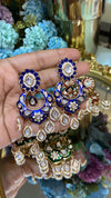 Festive meenakari drop Chandbali