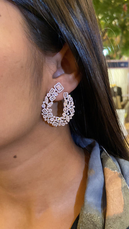 Cluster cocktail earrings 💙