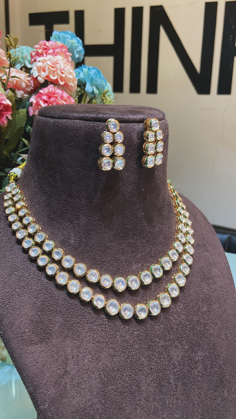LINER KUNDAN POLKI SET