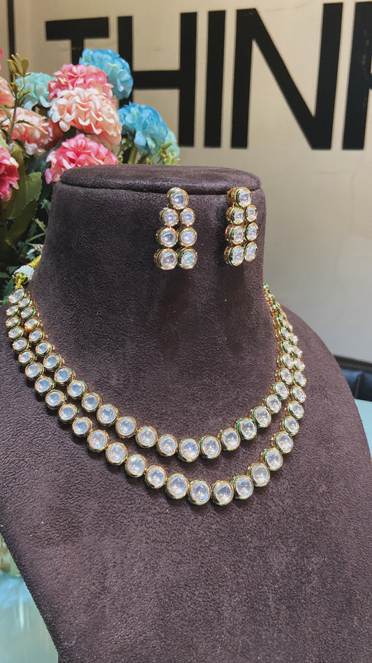 LINER KUNDAN POLKI SET