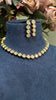 SINGLE LINE DELICATE POLKI KUNDAN NECKLACE SET