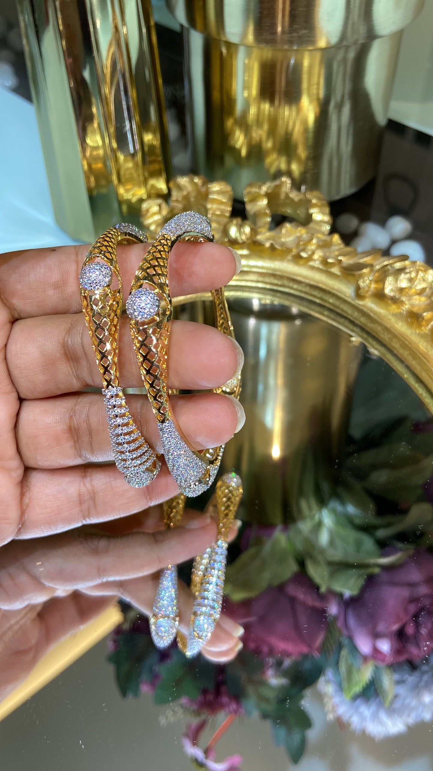 Square Diamond Bangles (Without Lock) 🪄