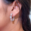 CLUSTER HOOP EARRINGS