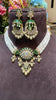 PARIDHI POLKI PEARL GREEN CHOKER