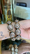 Green enamel Polki bangles (openable) pair