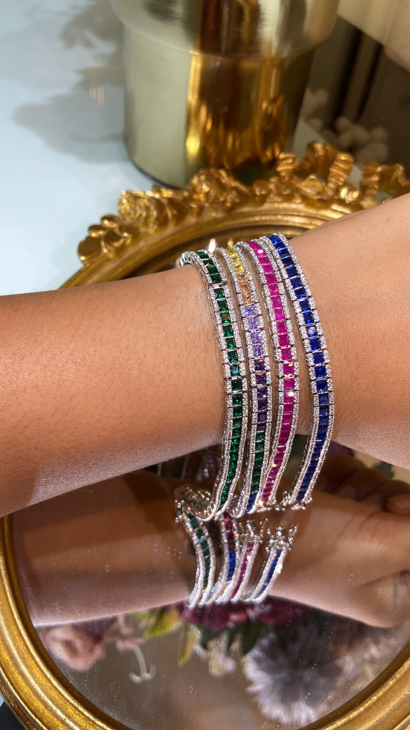 Rainbow Tennis Bracelet 🔝🎀