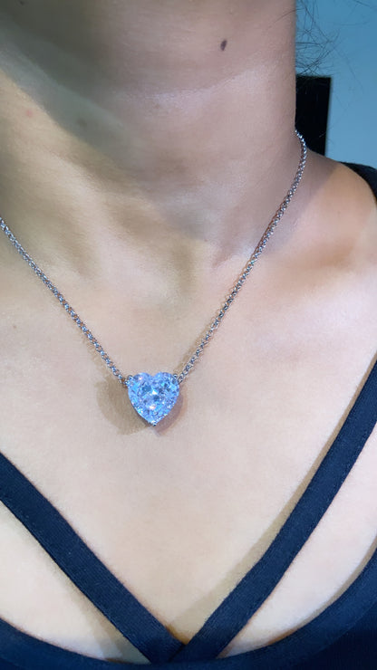7ct Large Heart pendant chain ♠️