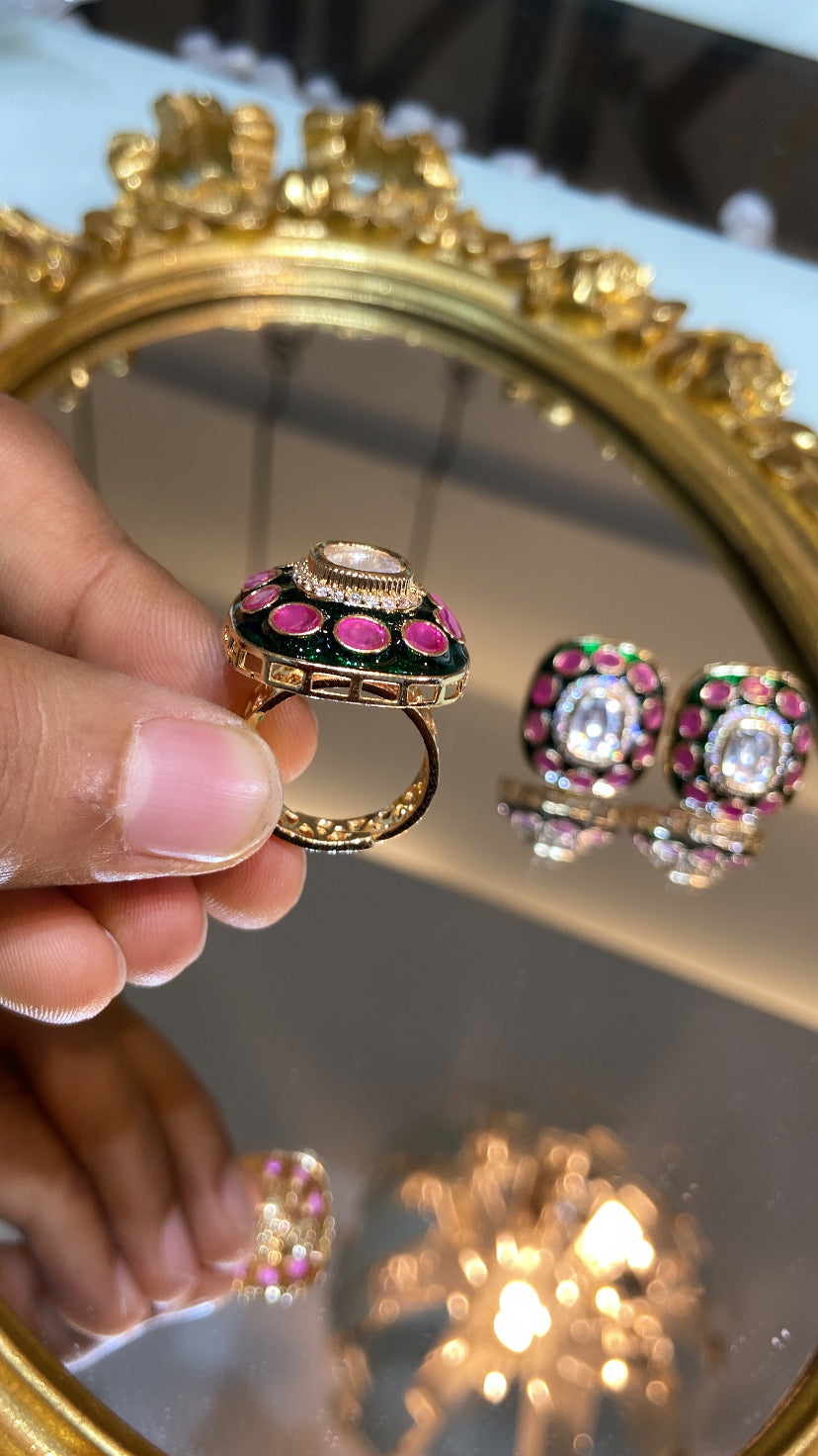 Meena Polki ring