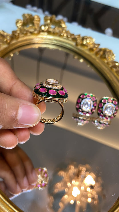Meena Polki ring