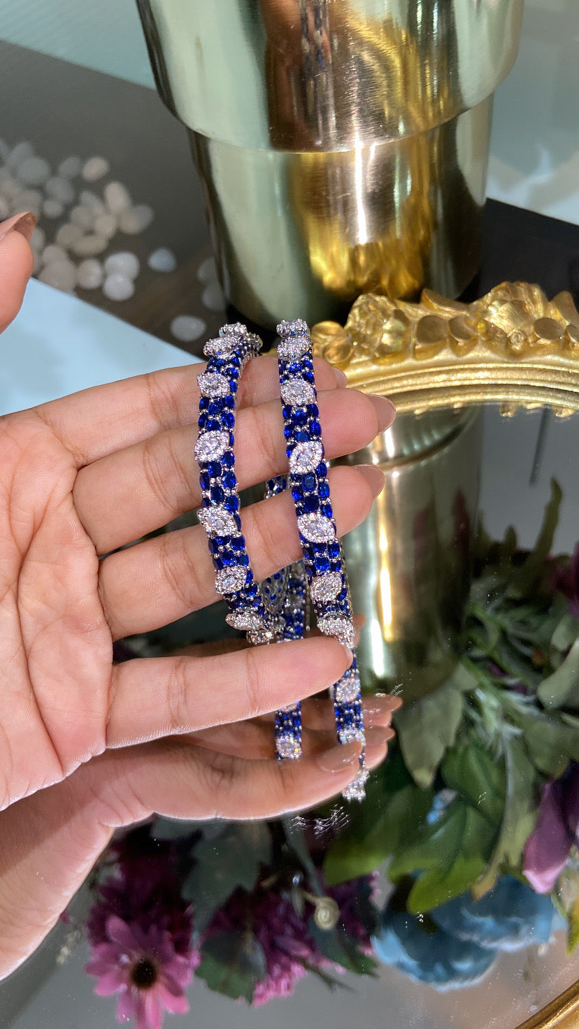 Designer colour invisible setting bangles Pacheli