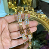 Spiral gold diamond bangles (Without Lock)