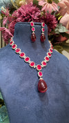 Festive Droplet diamond Necklace Set