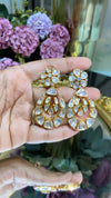 AHALYA MOISSANITE POLKI EARRINGS