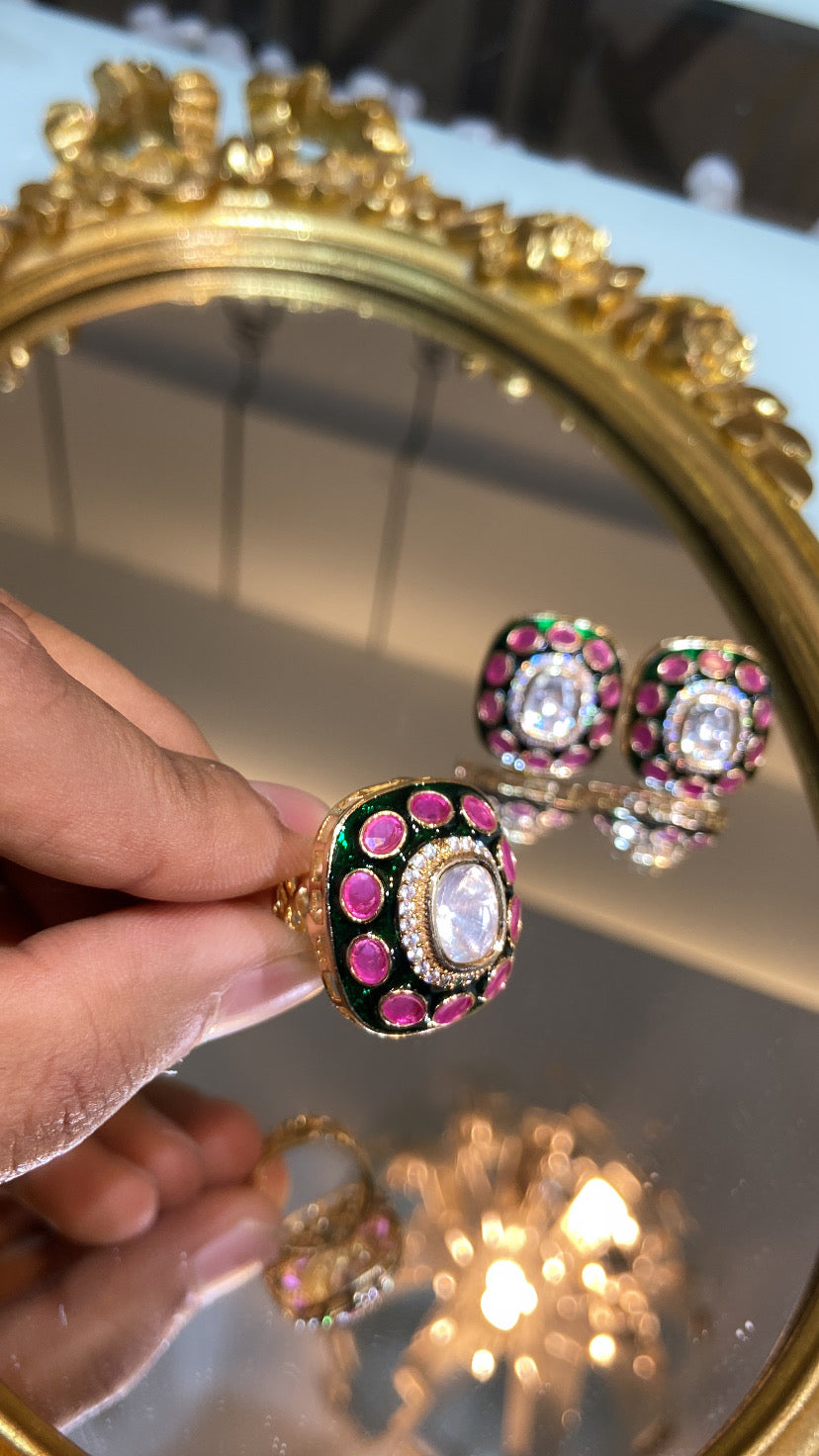 Meena Polki ring