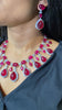 Festive Madison Coloured Diamond Necklace with Earrings