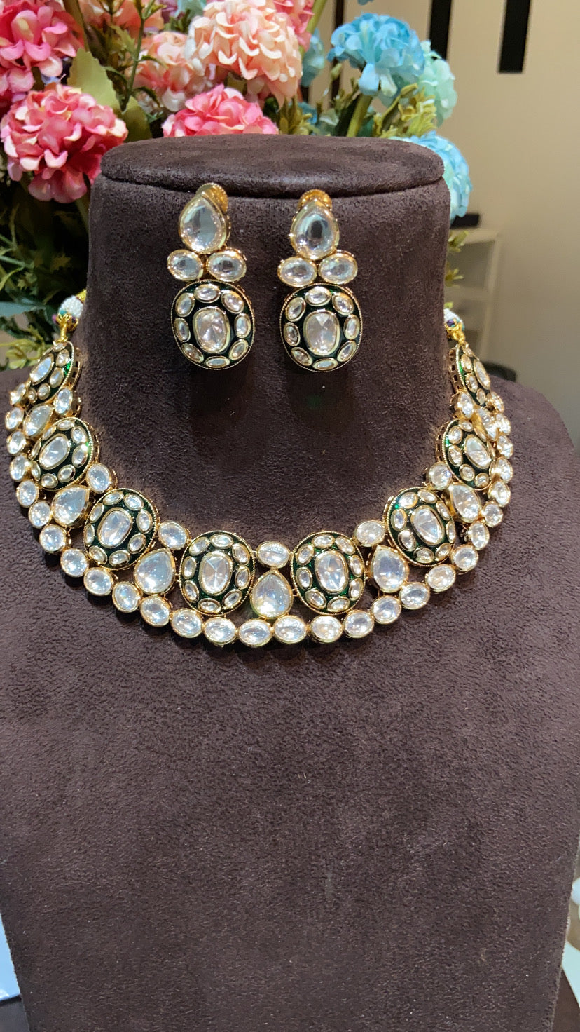 ZEENAT KUNDAN POLKI SET