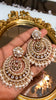 RAYSHA Moissanite Polki Pearl Chandbali