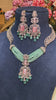 PASTEL PINK GREEN NECKLACE SET