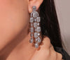 Clustered cocktail earrings