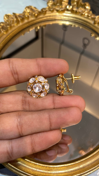 Jodha Polki Studs