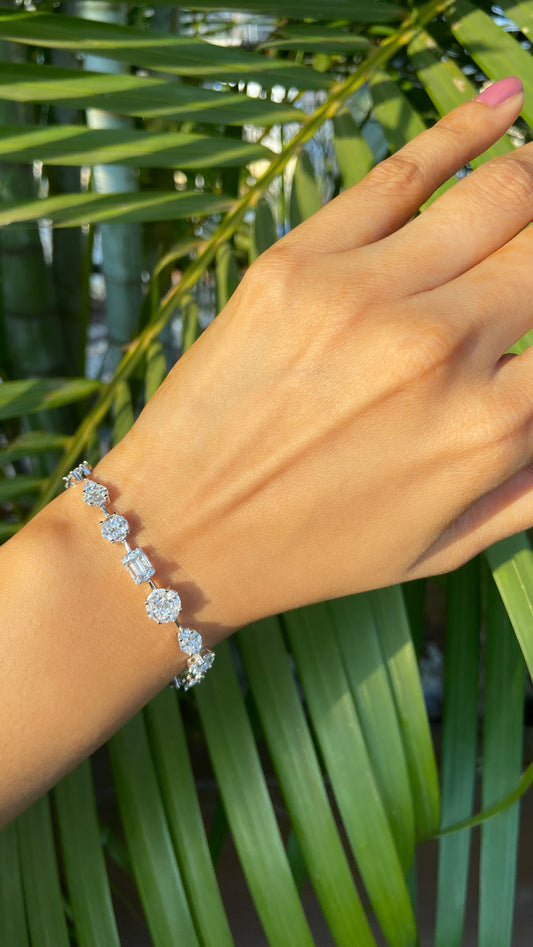 Cluster Multi shape tennis bracelet 🔝🎀
