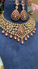 Drop Festive meena kundan polki necklace set