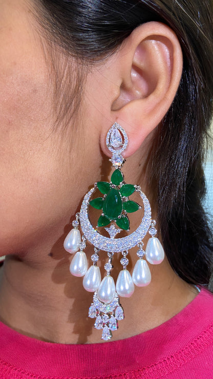 PEARL DROP COCKTAIL EARRINGS