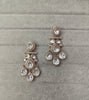 Sunheri Sheesha Drop Moissanite Polki earrings