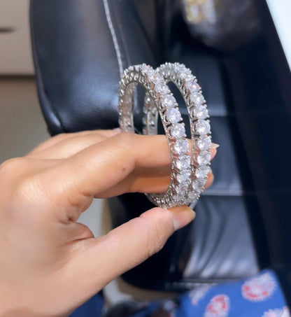 Big Solitaire Bangles - PAIR (50 pointer each diamond) 🪄