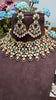 KHUSHI MOISSANITE POLKI EMERALD CHOKER SET