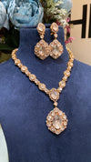 RICH Festive evergreen polki necklace set