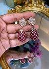 Festive EMBEDDED drop EARRING