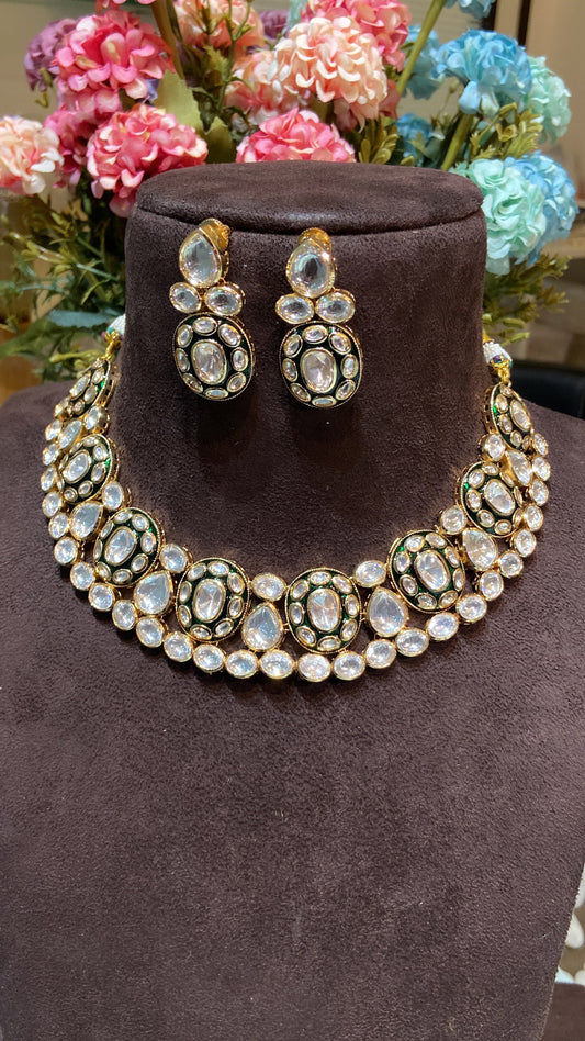 ZEENAT KUNDAN POLKI SET