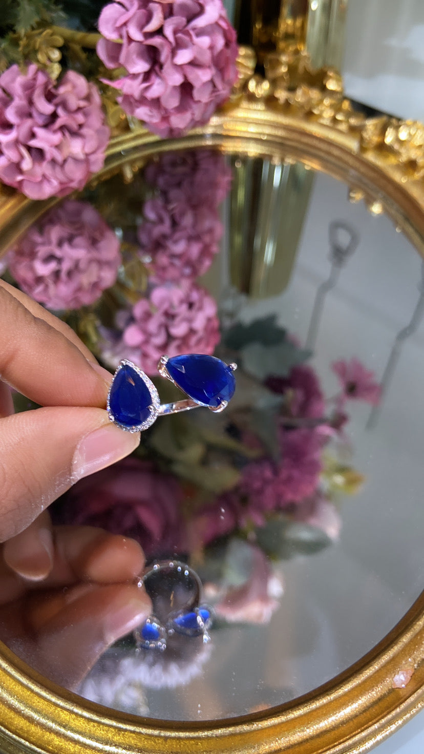 Tear Drop Adjustable ring 🩶