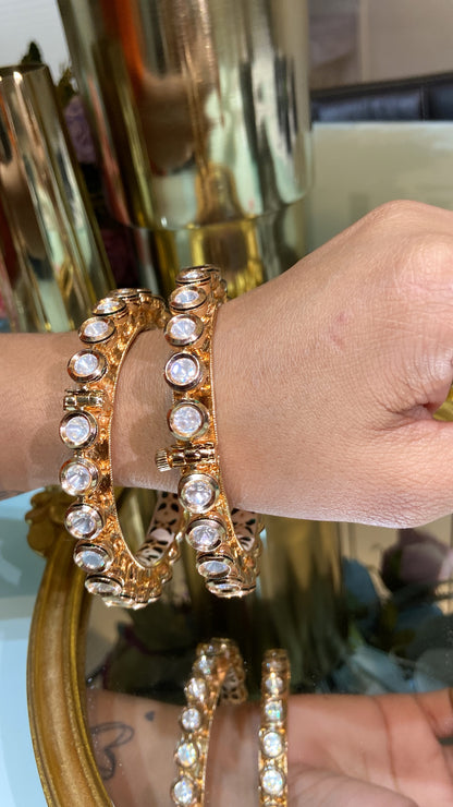 Kundan Pacheli kada (openable) Pair
