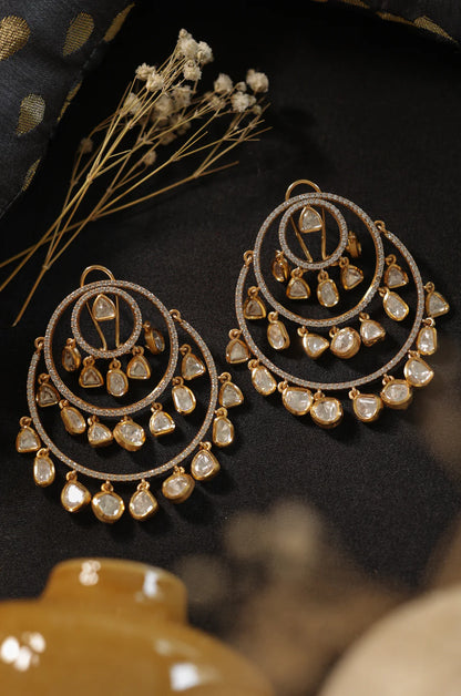 DANGLING CHAND EARRING - mini & large