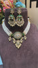 PARIDHI POLKI PEARL GREEN CHOKER