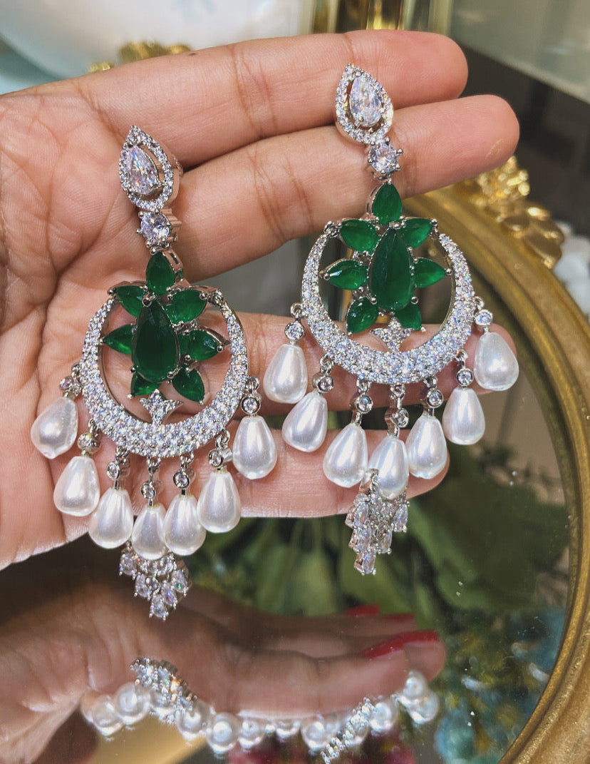 PEARL DROP COCKTAIL EARRINGS