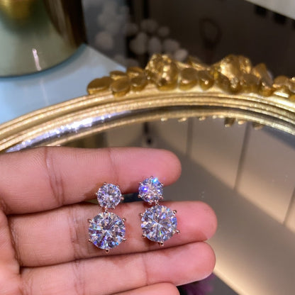 ROUND DROP dangler EARRING ♠️