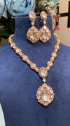 RICH Festive evergreen polki necklace set