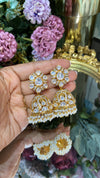 AFSHA MOISSANITE POLKI JHUMKIS