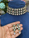 ROUND POLKI KUNDAN CHOKER SET