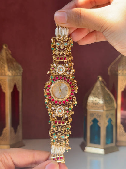 Mehak pearl Antique designer Watch Bracelet