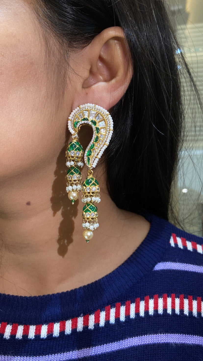 KAAN MOISSANITE POLKI EARRING