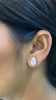 Tear drop pear solitaire earrings