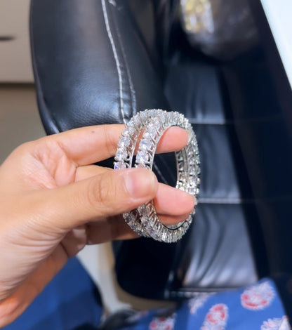 Big Solitaire Bangles - PAIR (50 pointer each diamond) 🪄