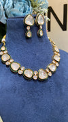 Single Liner Festive evergreen meena kundan polki necklace set