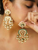 RAVYA LAYERED MOISSANITE POLKI JHUMKIS CHANDBALI