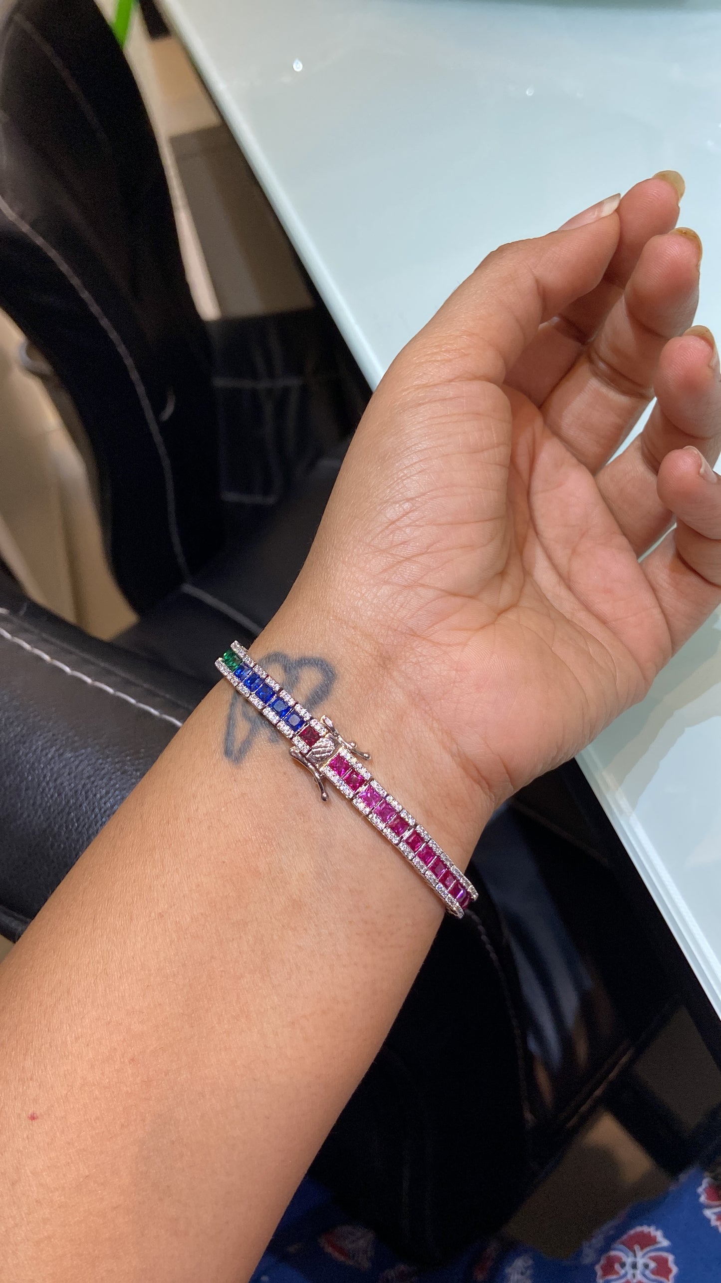 Rainbow Tennis Bracelet 🔝🎀